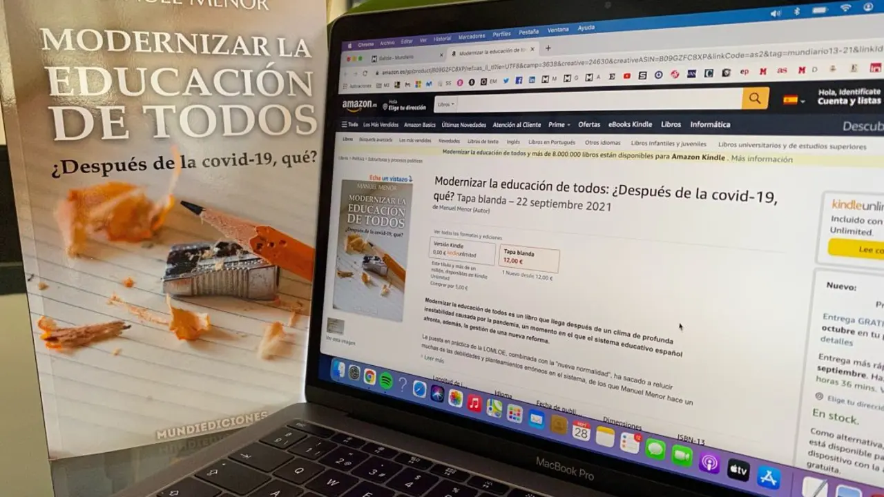 El libro Modernizar la educaci&oacute;n de todos, de Mundiediciones, a la venta en Amazon. / Mundiario