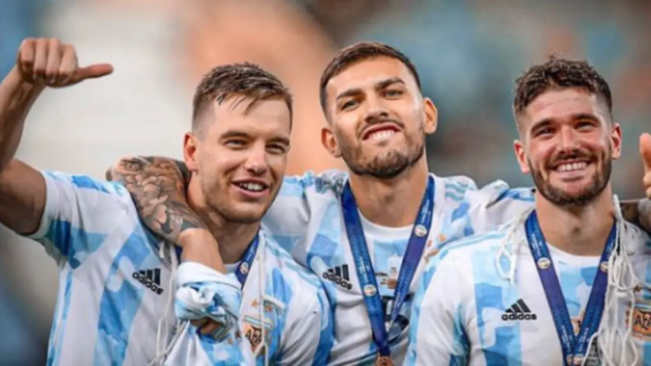 Lo Celso, Paredes y De Paul celebraron en la Copa Am&eacute;rica. bolavip.com