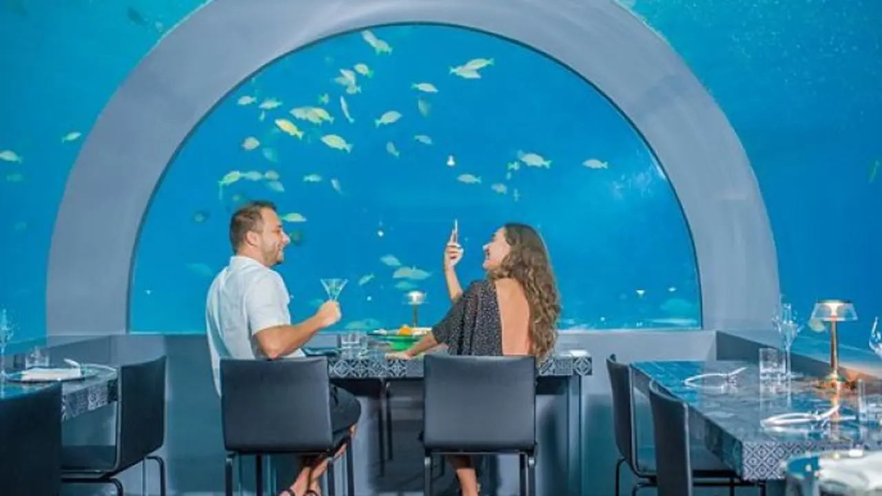 Restaurante H2O, ubicado en las islas Maldivas. / Tripadvisor.