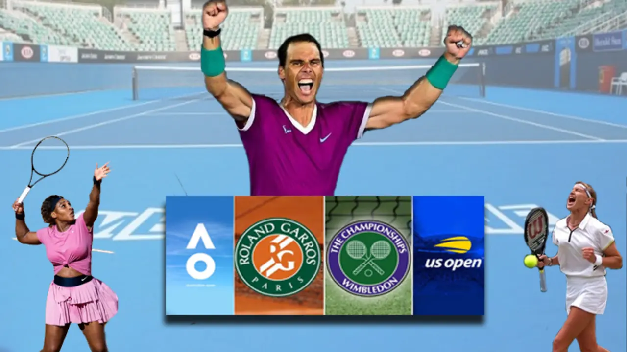 M&aacute;ximos ganadores del Grand Slam. / Collage Yoknell.