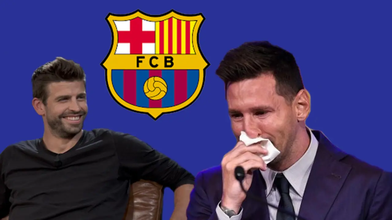 Piqu&eacute; r&iacute;e y Messi llora. / Mundiario.