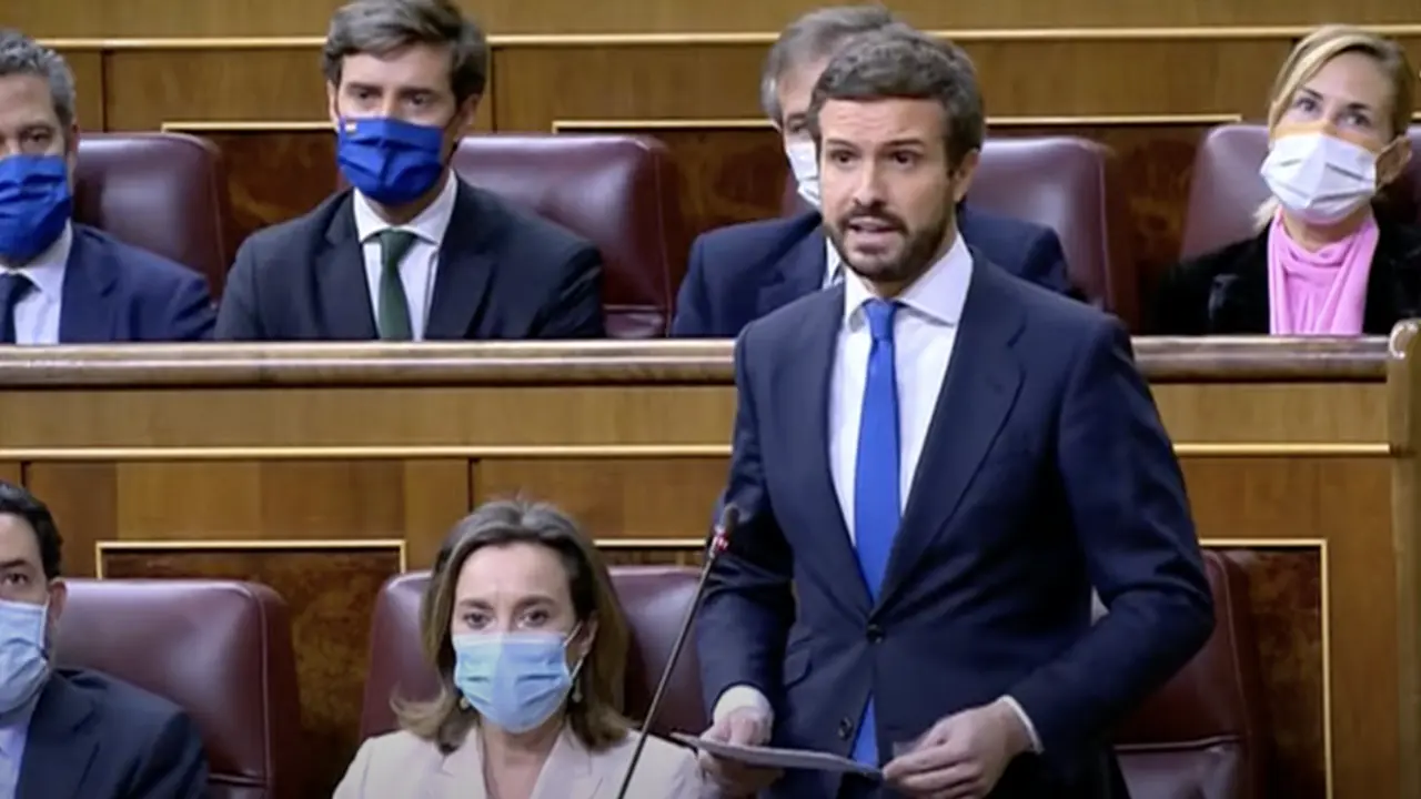 Pablo Casado en el Congreso. / Mundiario