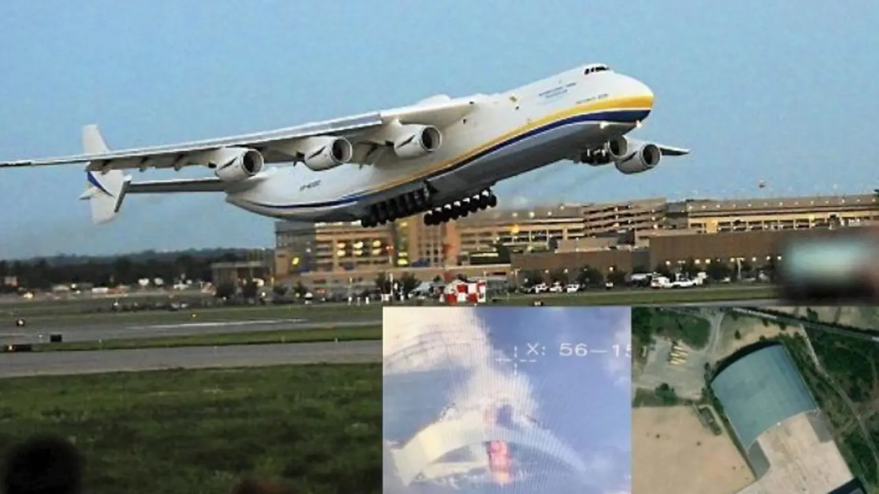 El avi&oacute;n Mriya iniciando un vuelo. / MUNDIARIO.