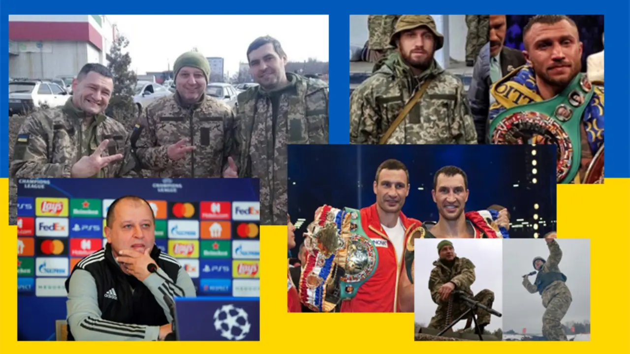 Deportistas ucranianos al frente de combate ante Rusia. / Mundiario.