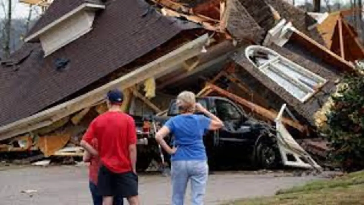 Una casa destruida por un tornado en EE UU. / Facebook