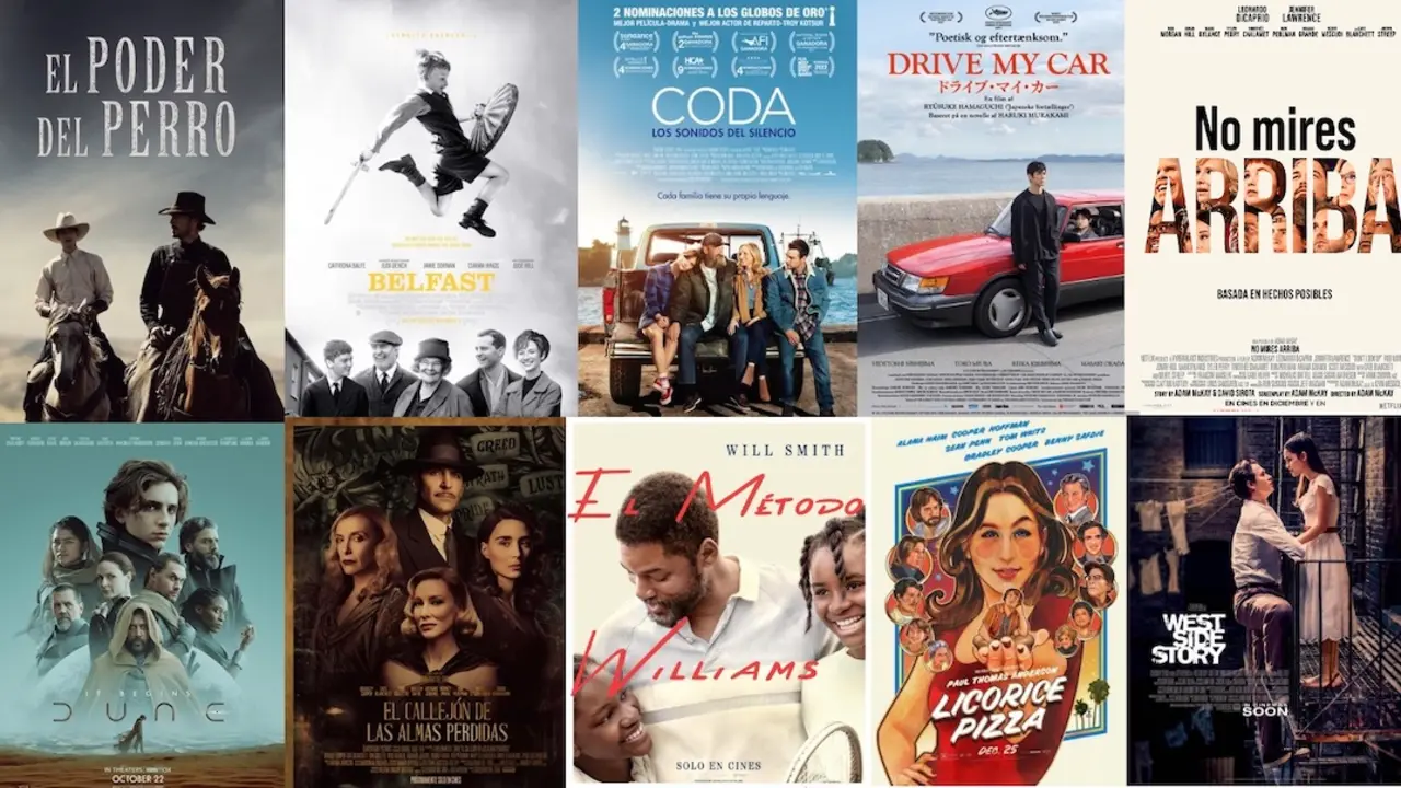 Películas nominadas a los Oscar 2022. 