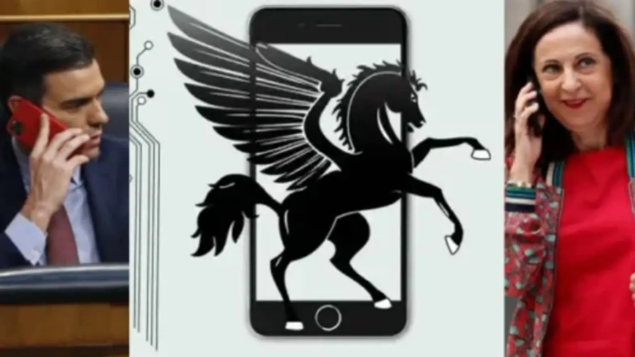 Pedro S&aacute;nchez, Margarita Robles y Pegasus. / Mundiario