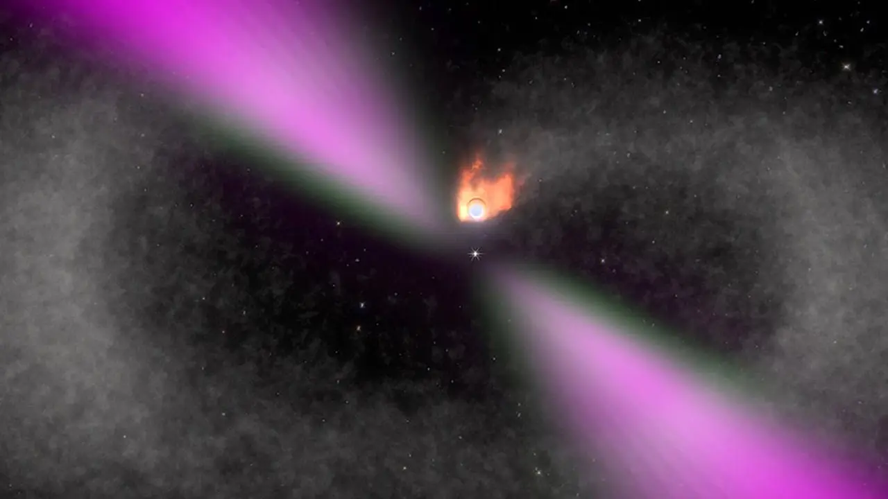 El sistema estelar 'viuda negra' con el periodo orbital m&aacute;s corto. / NASA