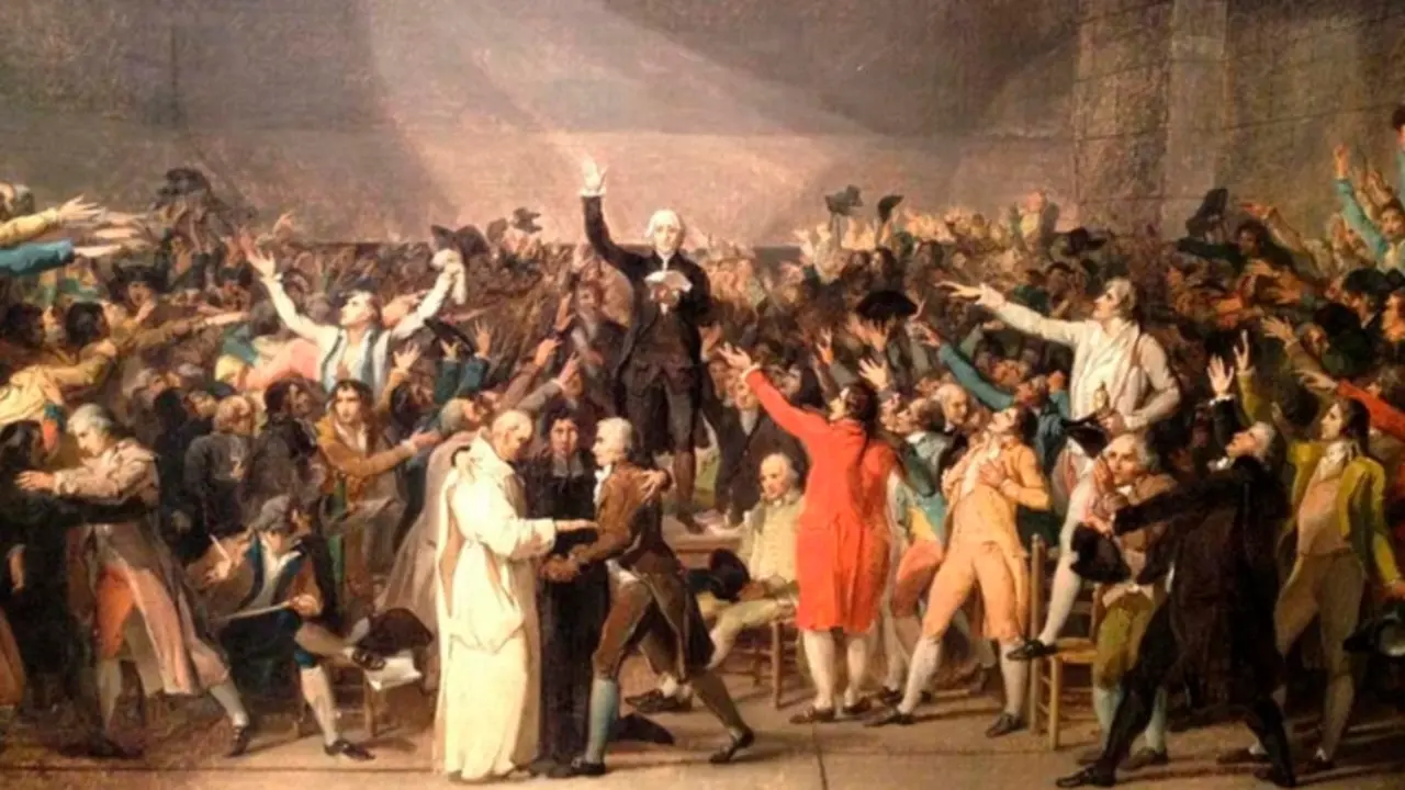 El juramento del juego de la pelota. Jacques Louis David