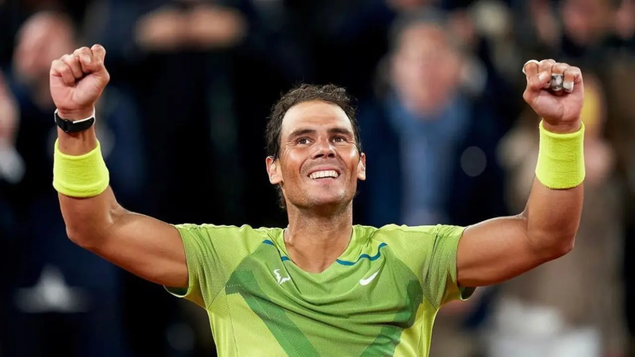 Rafa Nadal celebrando su t&iacute;tulo de Roland Garros. / @rolandgarros