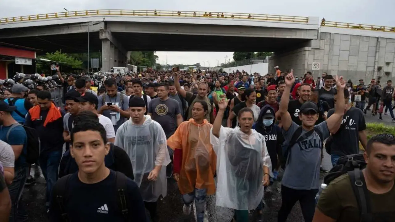 Caravana migrante al sur de M&eacute;xico. / RR.SS.