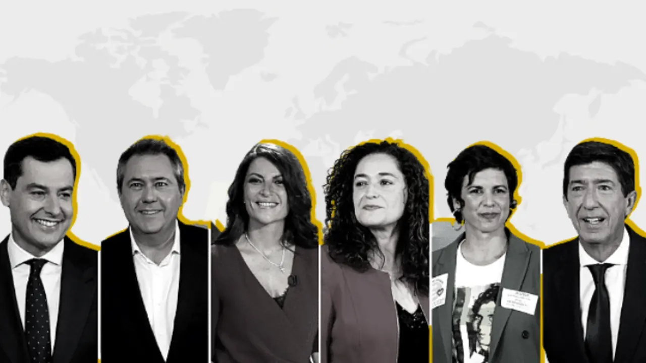 Candidatos a la elecciones en Andaluc&iacute;a 2022. / Mundiario