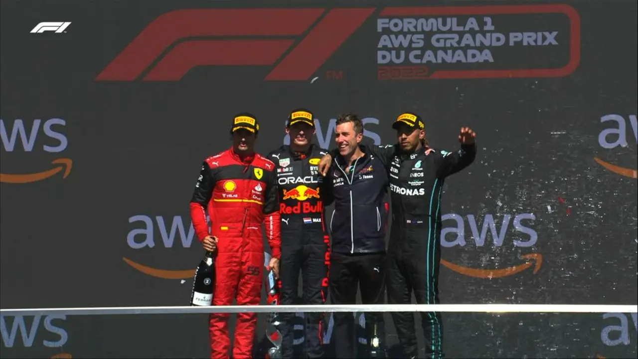 Podio del GP de Canad&aacute;. / Foto: @f1