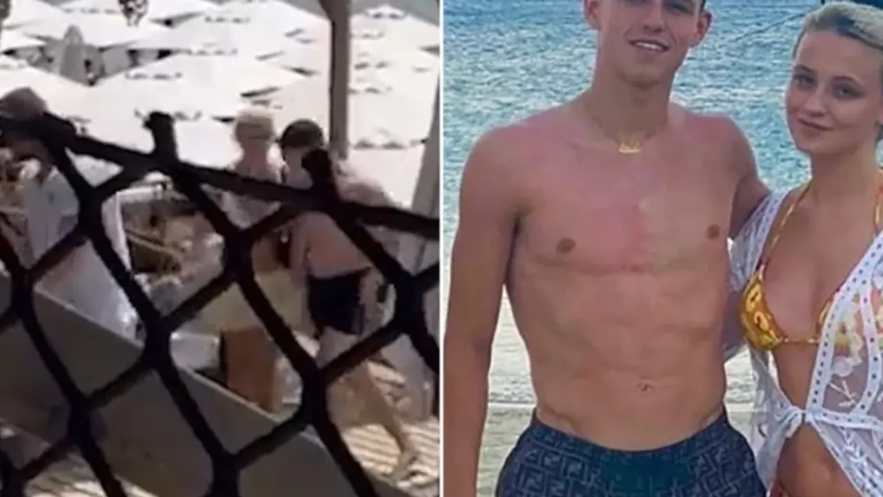 Phil Foden y Rebecca Cooke. / RR SS.