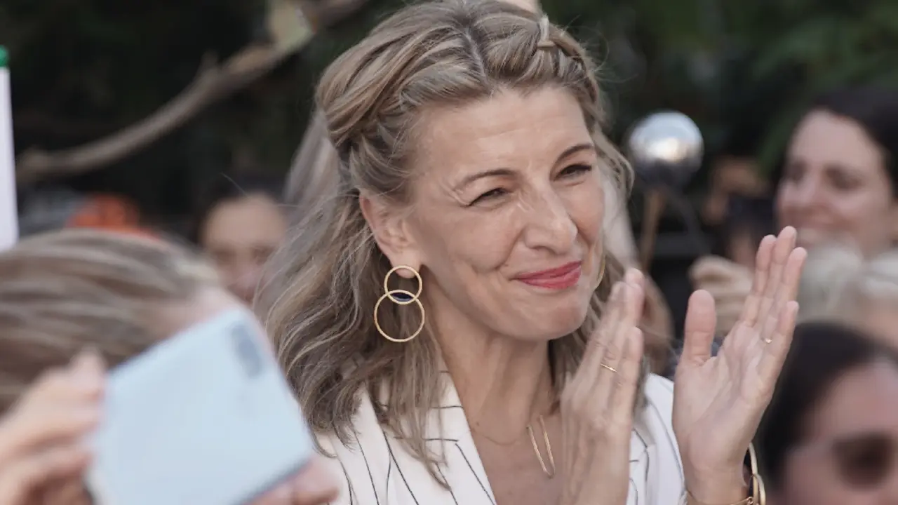 Yolanda Díaz, en la web de Sumar. / Mundiario