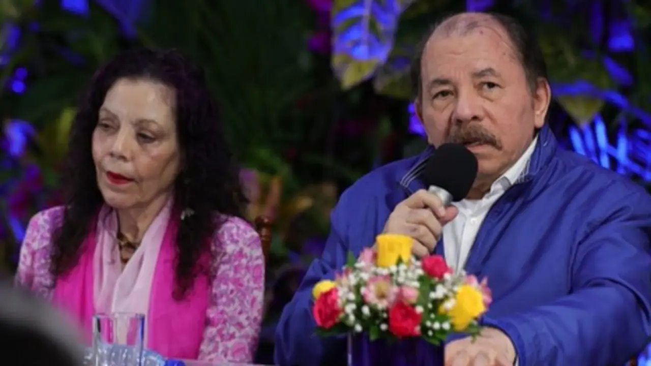 Daniel Ortega, presidente de Nicaragua, y su esposa Rosario Murillo. / RR.SS.