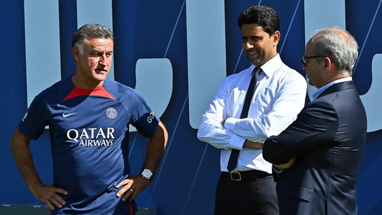 Galtier, Al-Kheal&iuml;fi y Luis Campos, esperan imponer un nuevo orden en el PSG. / @US Sports