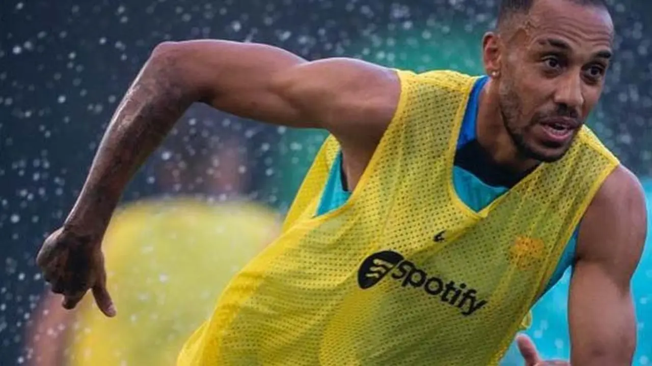 Aubameyang, jugador del FC Barcelona. / @auba