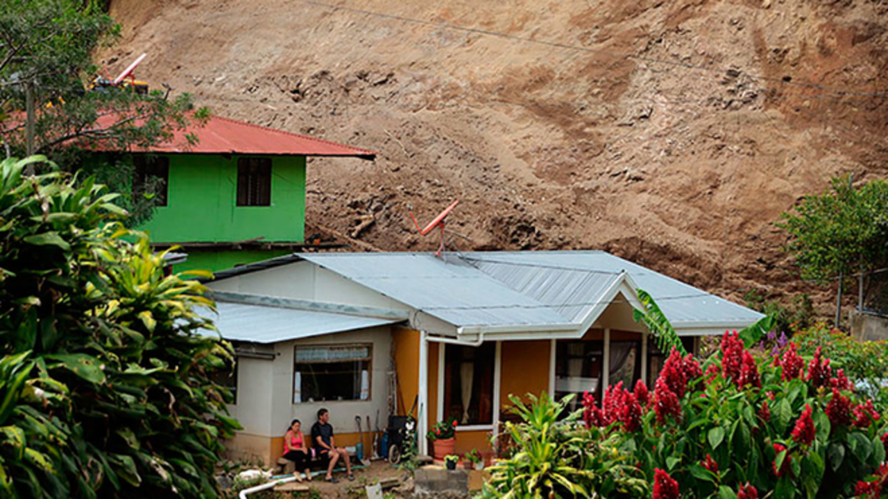 Casas afectadas Costa Rica. / UCR