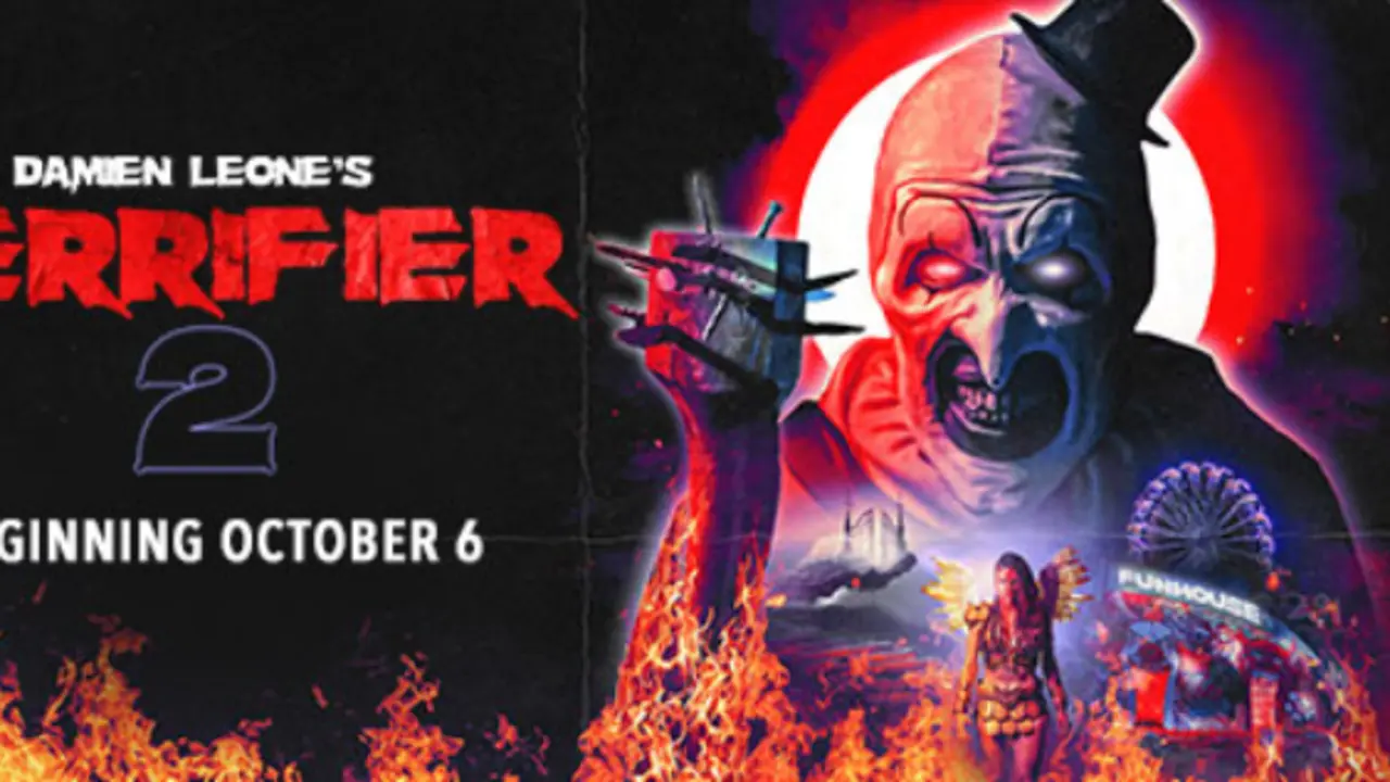 P&oacute;ster oficial Terrifier 2. / Terrifier 2 official website