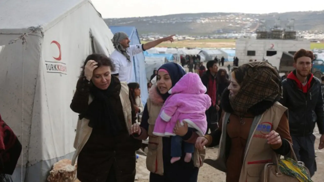 El campamento de Kafr Lousin en Idlib, al noroeste de Siria. / OCHA