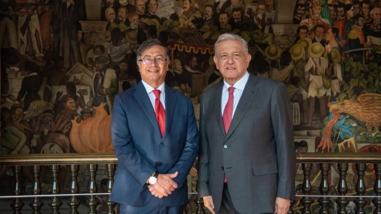 Gustavo Petro y Andr&eacute;s Manuel L&oacute;pez Obrador. / @petrogustavo