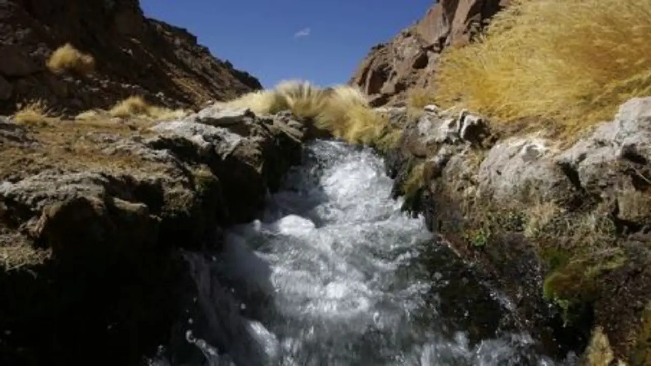 R&iacute;o Silala en el altiplano entre Bolivia y Chile. / RR.SS.