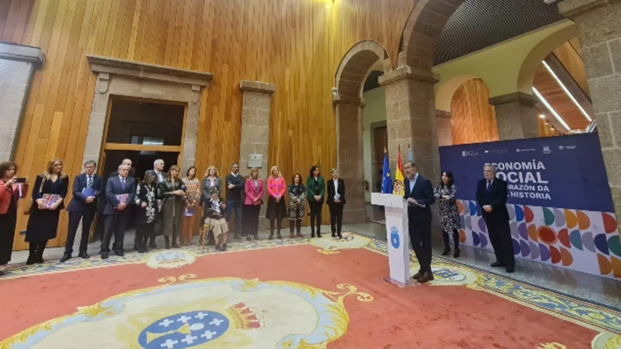 Un acto del Foro pola Econom&iacute;a Social Galega.