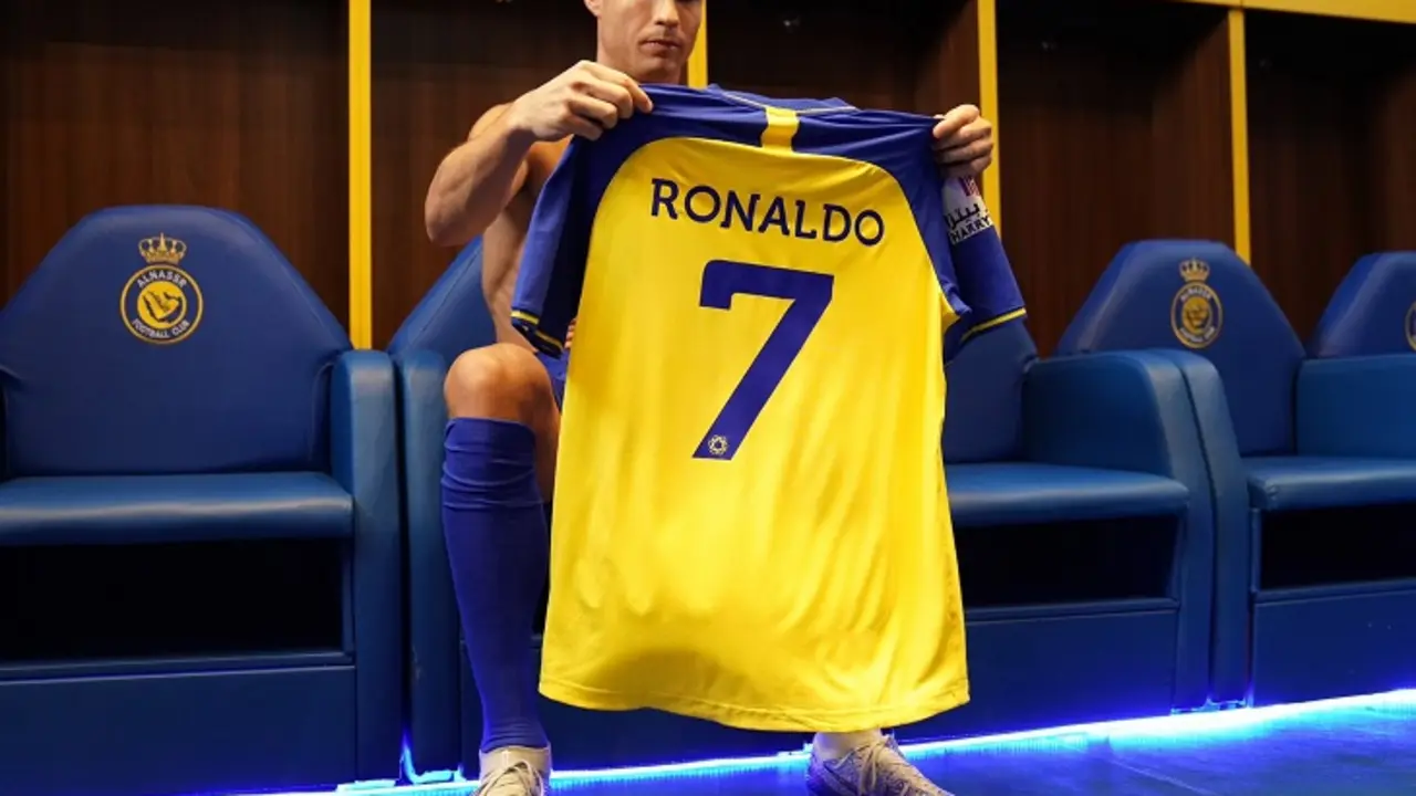 Cristiano Ronaldo, delantero del Al Nassr FC de Arab&iacute;a Saudita. @AlNassrFC_EN