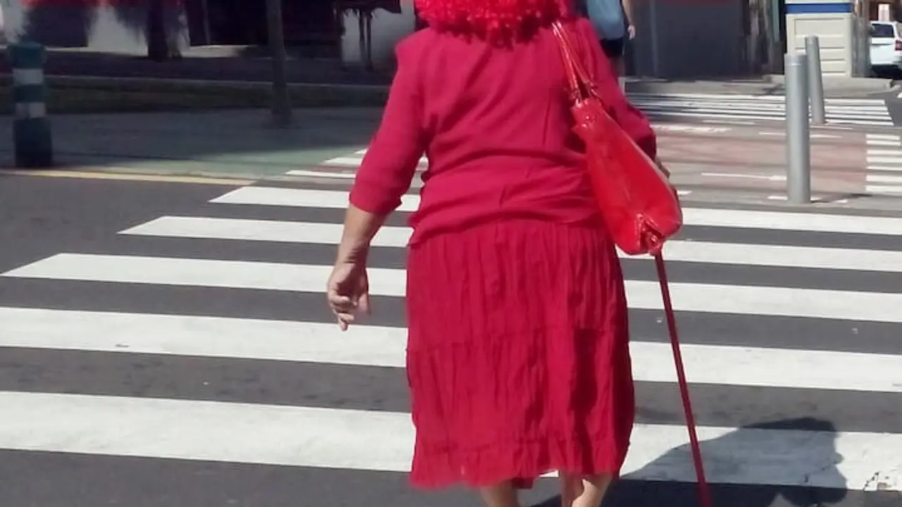 Mujer de rojo / Francisco Pu&ntilde;al Su&aacute;rez