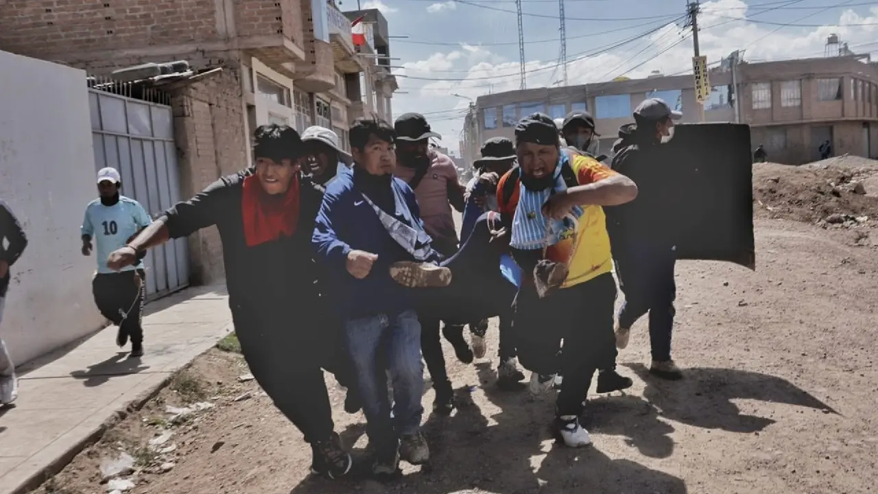 Manifestantes en Puno, Per&uacute;. / RR.SS.