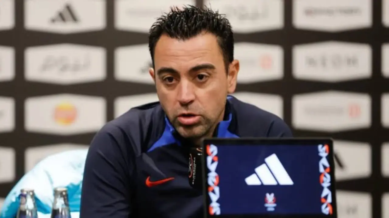 Xavi en rueda de prensa previo al encuentro contra el Betis.  Cronica Global