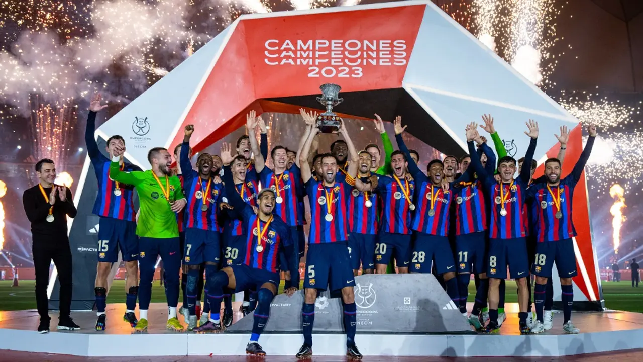 El FC Barcelona gana la Supercopa de Espa&ntilde;a. / @FCBarcelona