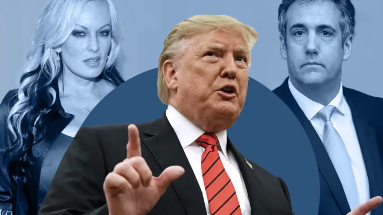 Stormy Daniels, Donald Trump y Michael Cohen. / The Independet