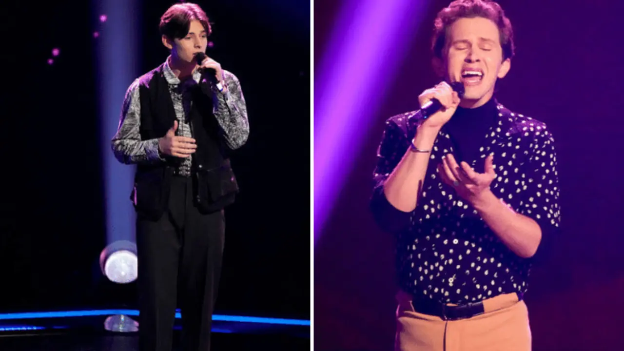 Ryley Tate Wilson y Michael B, participantes de The Voice. / NBC