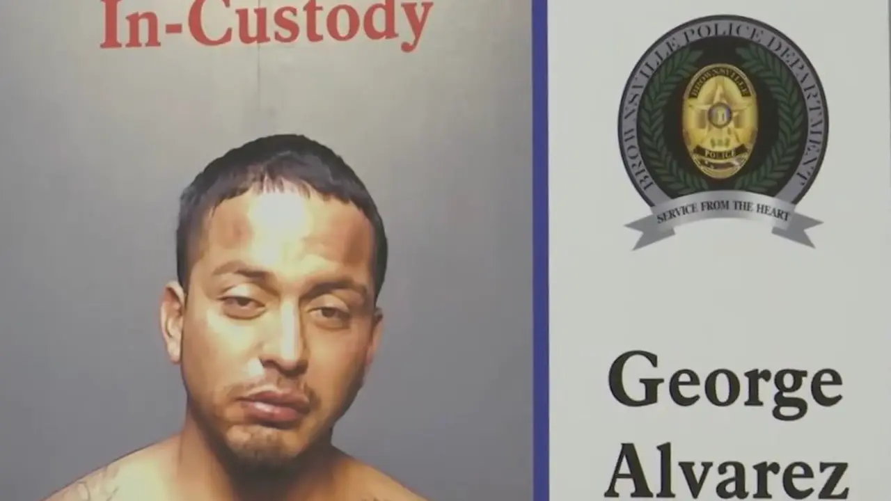 George &Aacute;lvarez, sospechoso de atropellamiento m&uacute;ltiple a migrantes en Texas. / Polic&iacute;a de Brownsville
