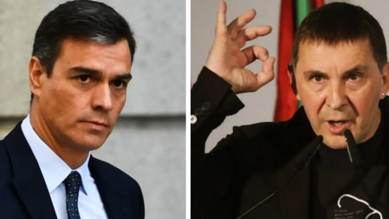 Pedro S&aacute;nchez, presidente del Gobierno y Arnaldo Otegi, l&iacute;der de EH Bildu. Mundiari (1)