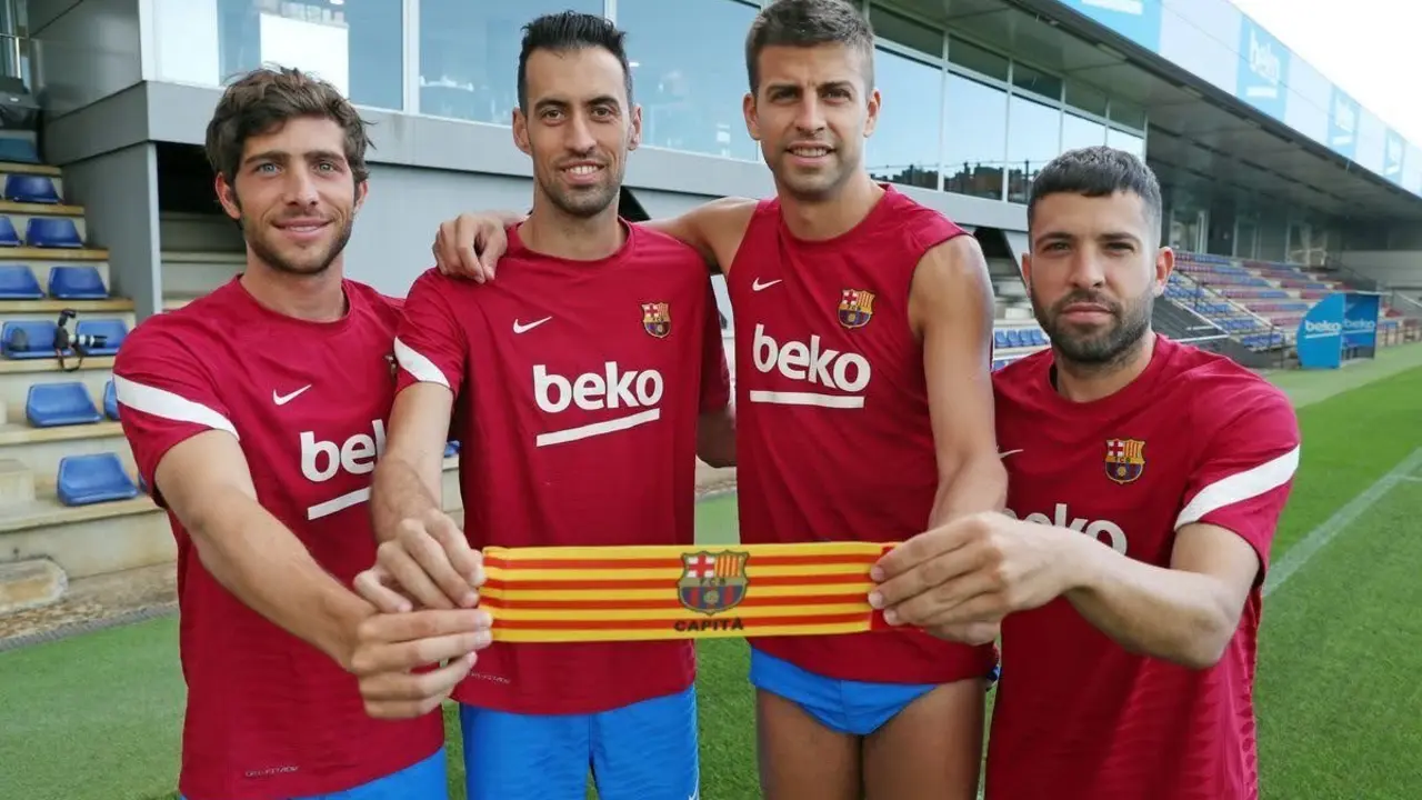 Los capitanes del Barcelona en la 2022-23. / @FCBarcelona_es