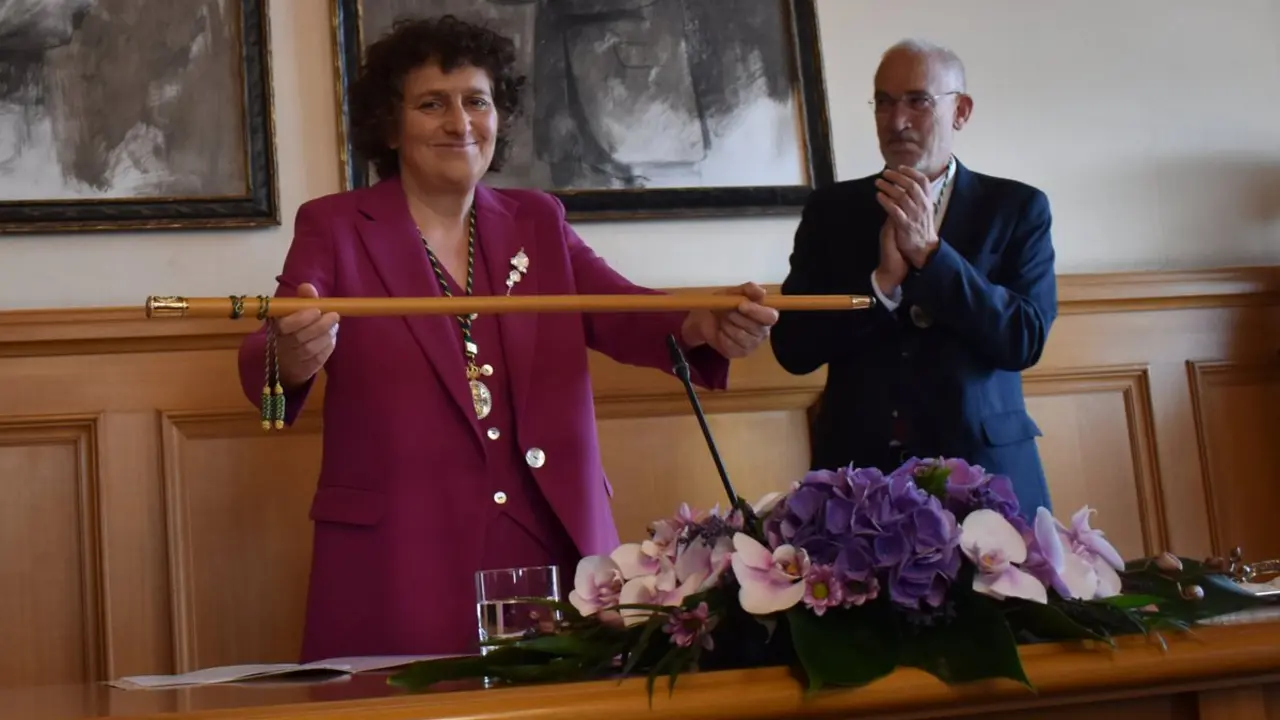 La nacionalista Goretti Sanmartín, alcaldesa de Santiago de Compostela. / @bngcompostela