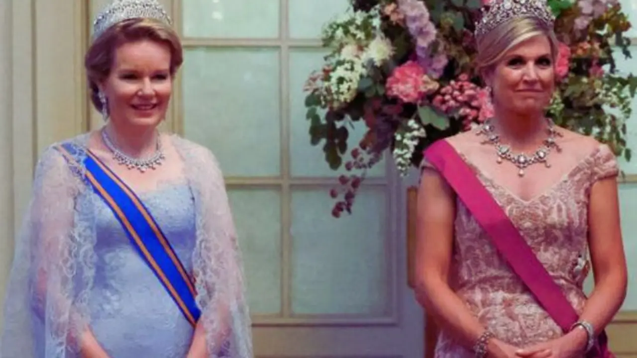 Matilde de B&eacute;lgica junto a M&aacute;xima de Holanda. / RR SS.