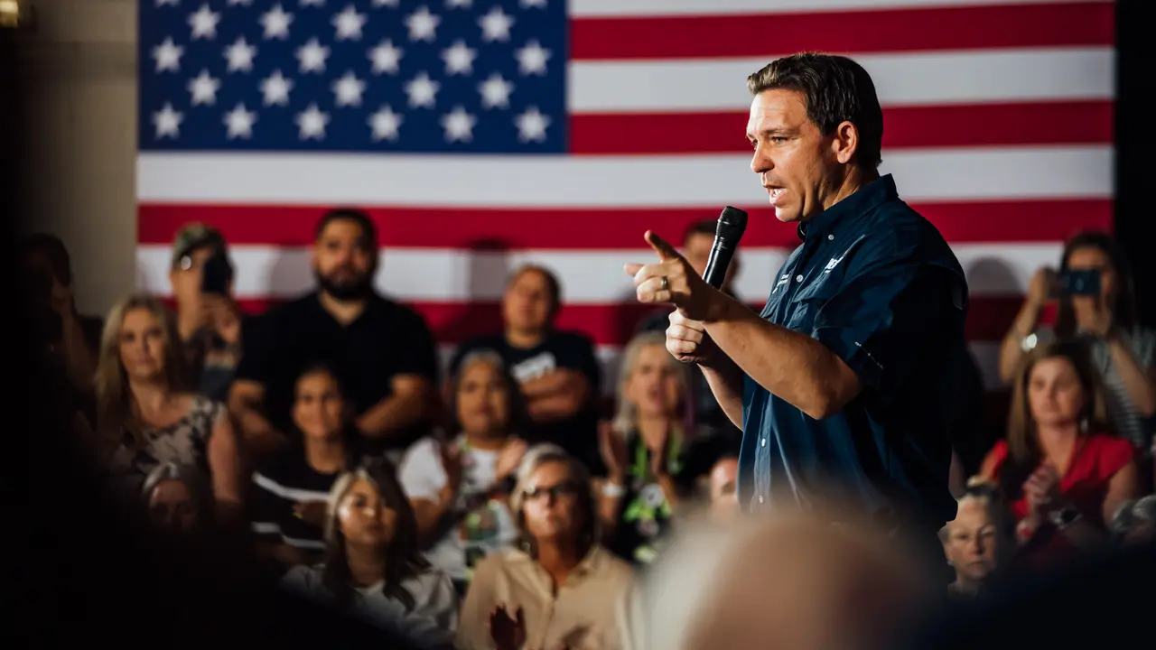 Ron DeSantis en Eagle Pass, Texas. / @RonDeSantis