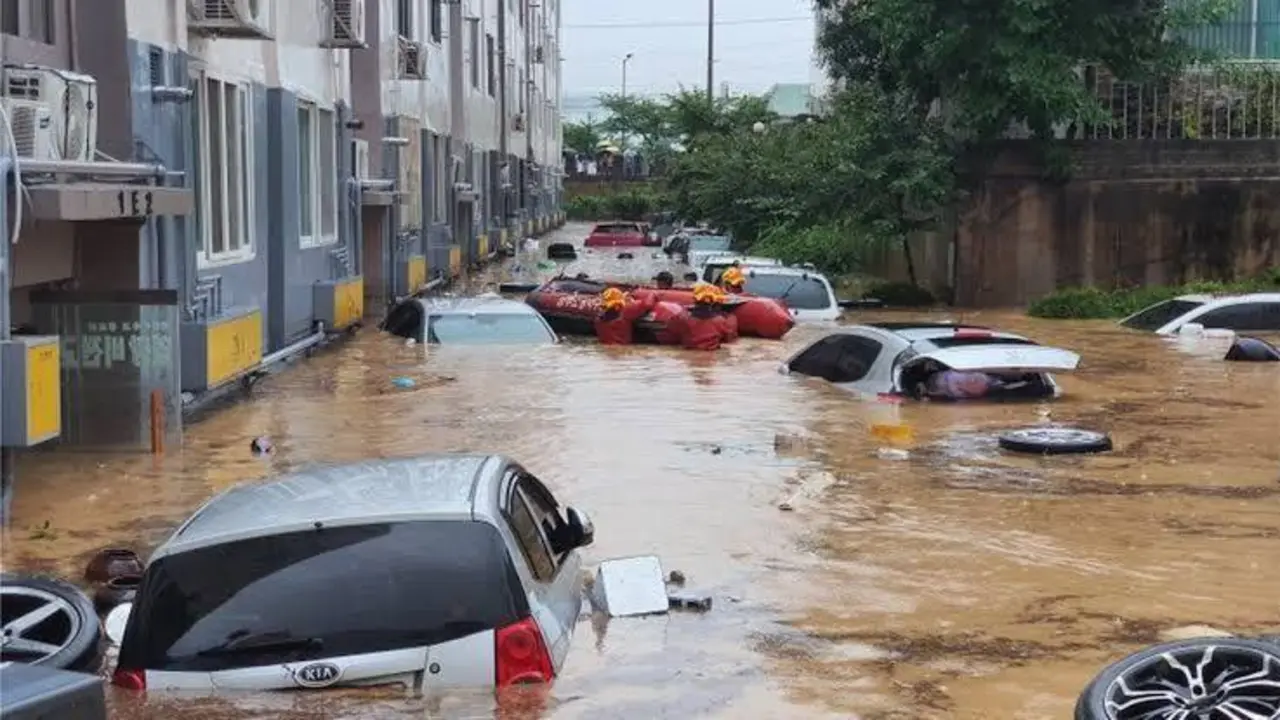 Lluvias en Corea del Sur. / RR.SS.