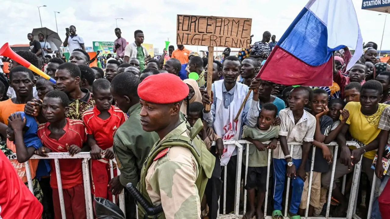 Protesta antifrancesa en Niamey, N&iacute;ger. / RR.SS.