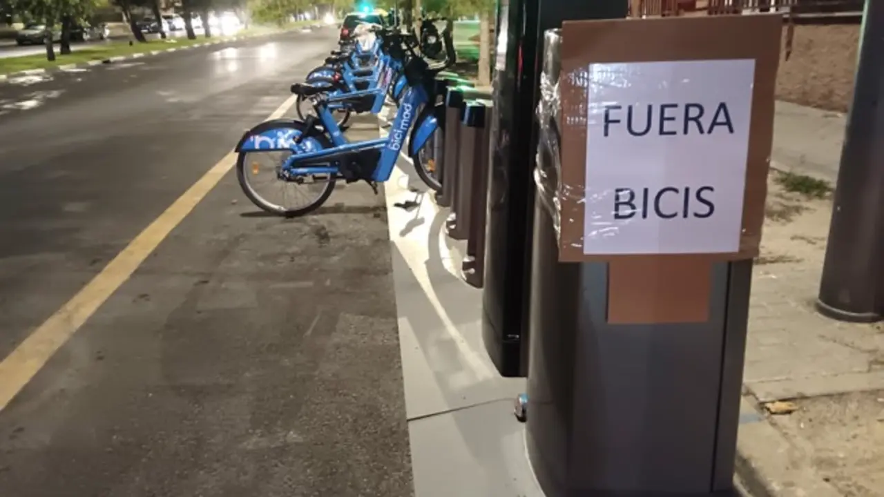 Estaciones BiciMAD. / Autor.