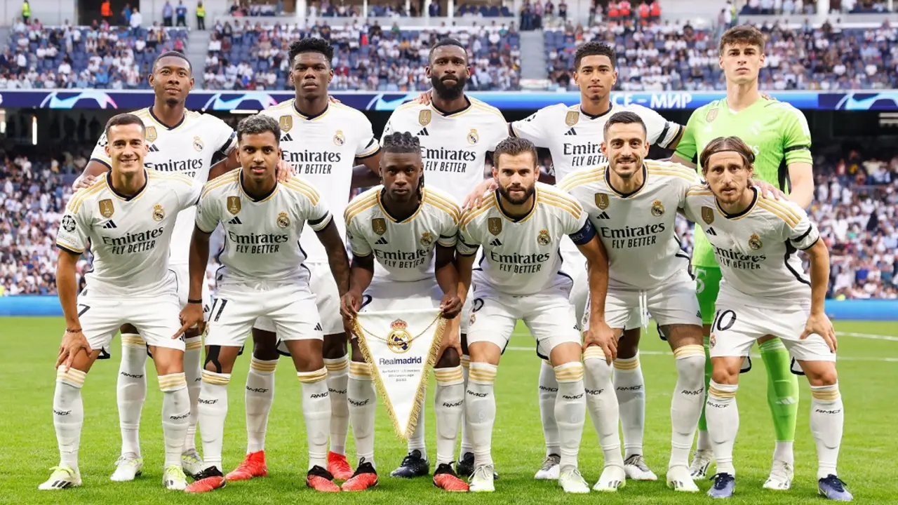 Equipo del Real Madrid titular en el debut de Champions. @realmadrid