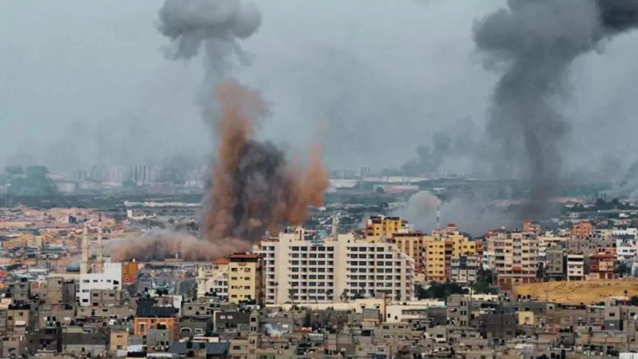 Bombardeo en la guerra entre Israel y Ham&aacute;s. / RR SS.