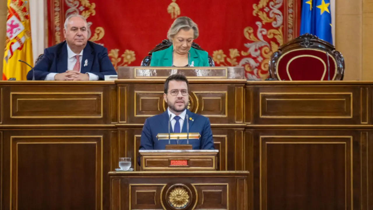 Pere Aragon&egrave;s, president de Catalu&ntilde;a en el Senado. / Senado