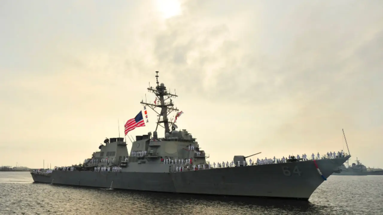 Buque de guerra USS Carney de EE UU. / Departamento de Defensa EE UU