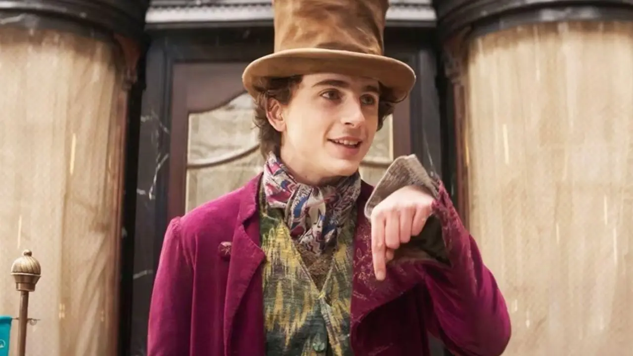 Timoth&eacute;e Chalamet interpretando a Willy Wonka. / @Twitter