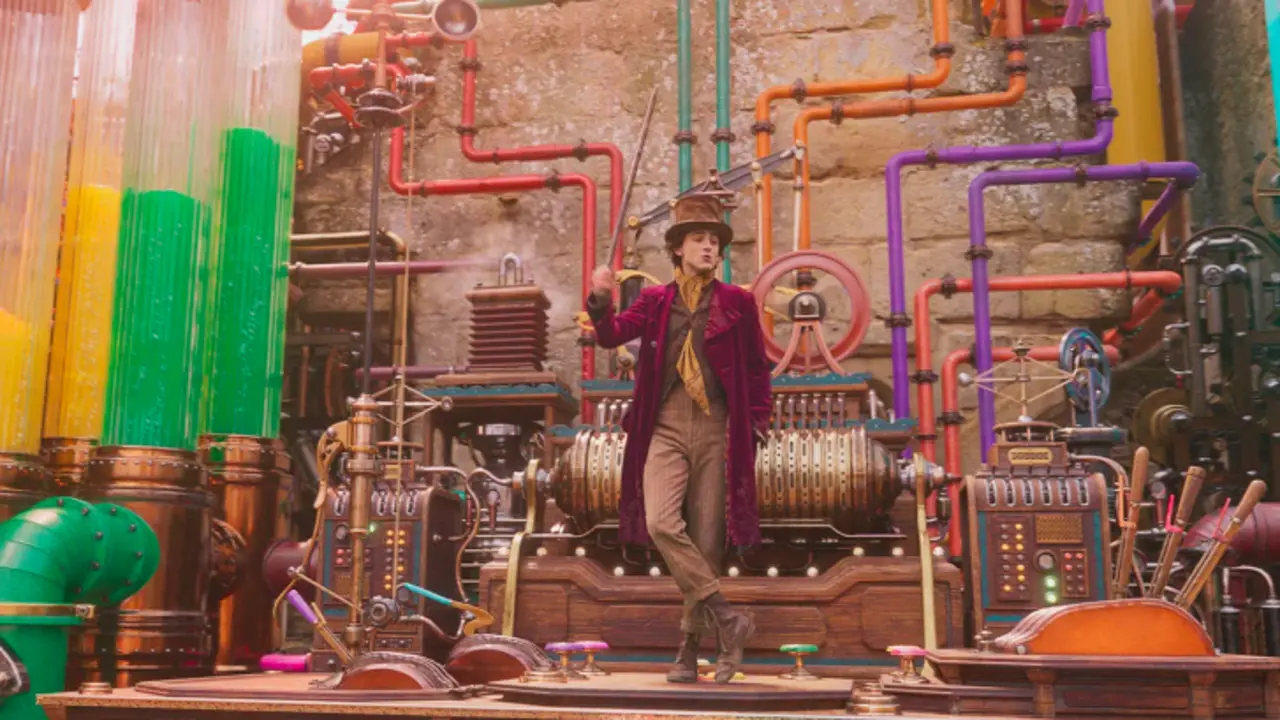 Timoth&eacute;e Chalamet como Willy Wonka en Wonka. / Warner Bros
